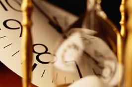 Clock and Hourglass